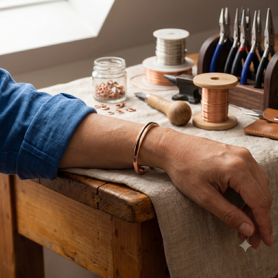 Channel Copper Bracelet