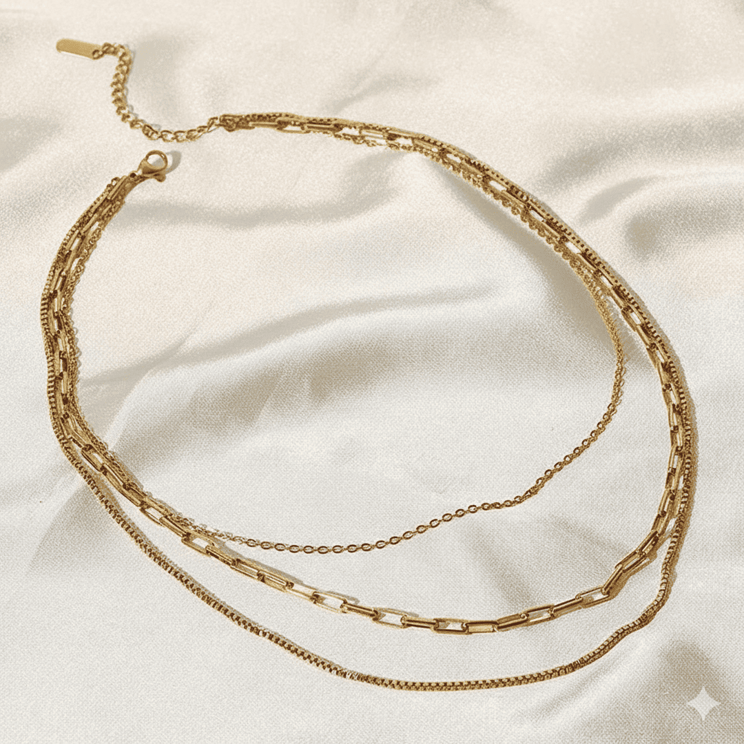 Everyday Triple Gold Necklace