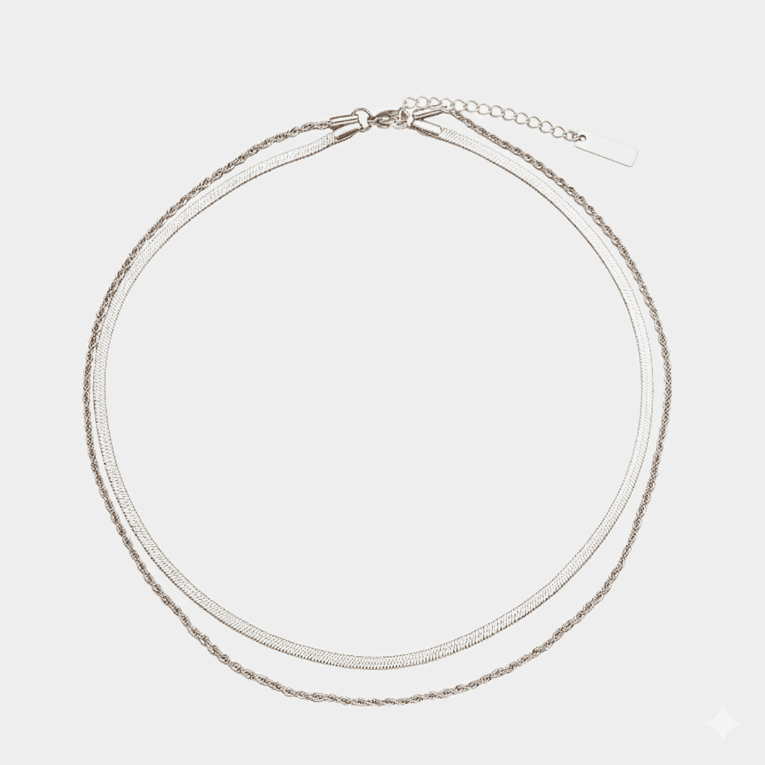 Elegant Flow Layered Necklace Set