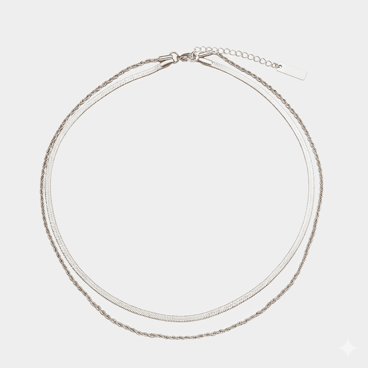 Elegant Flow Layered Necklace Set