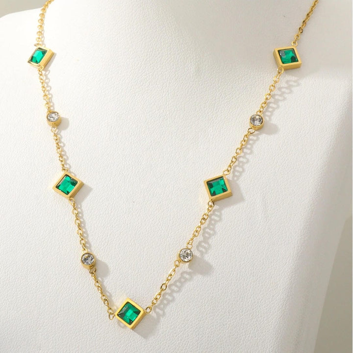 Royal Emerald Pendant Necklace