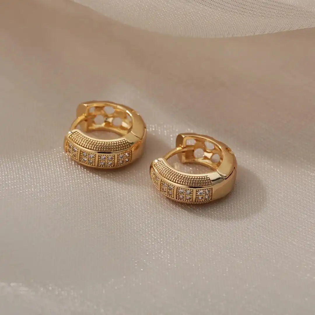 Timeless Cubic Zirconia Hoop Earrings