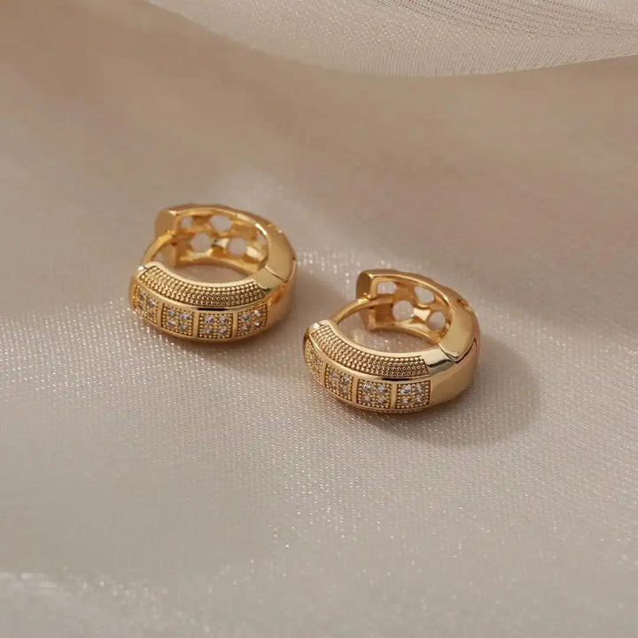 Timeless Cubic Zirconia Hoop Earrings