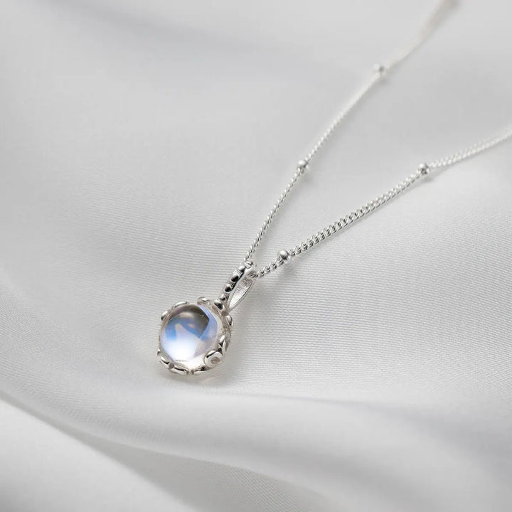 Radiant Bezel Set Moonstone Pendant