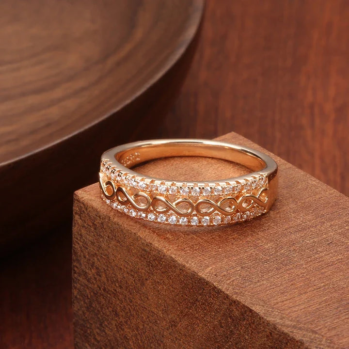 Graceful Infinity Zirconia Ring