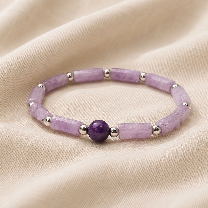 Handmade Beads Amethyst Bracelet