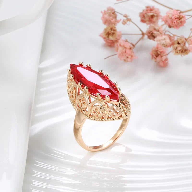 Vintage Flat Oval Pearl Ring