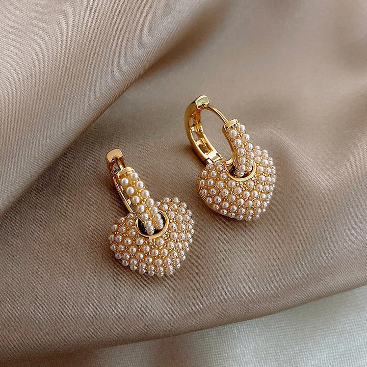 Pearl of Love Gold Earrings