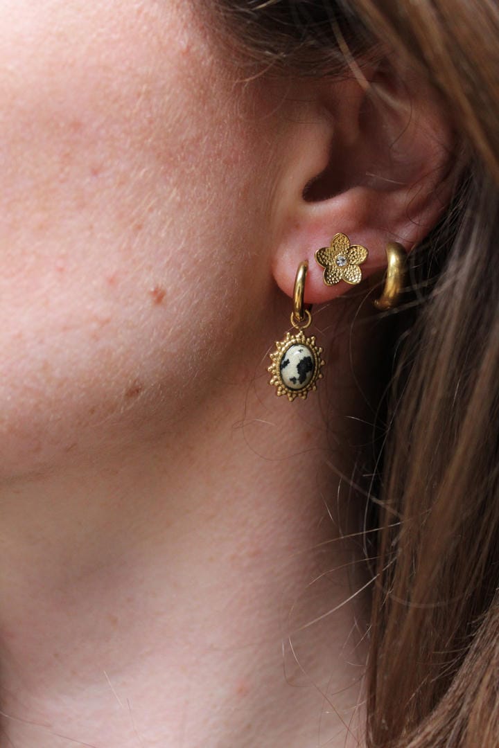 Jolie Earrings Natural Stone Stainless Steel