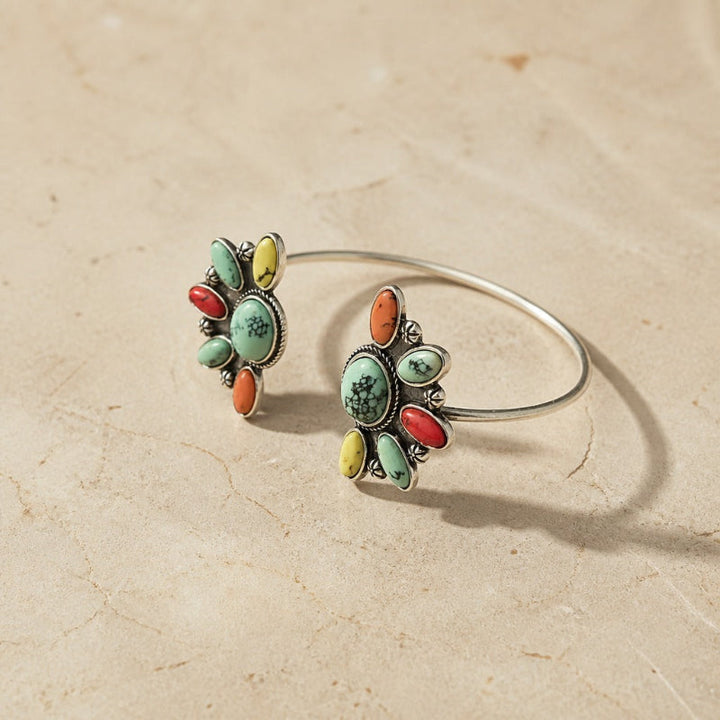 Inlaid Turquoise Cuff Bracelet