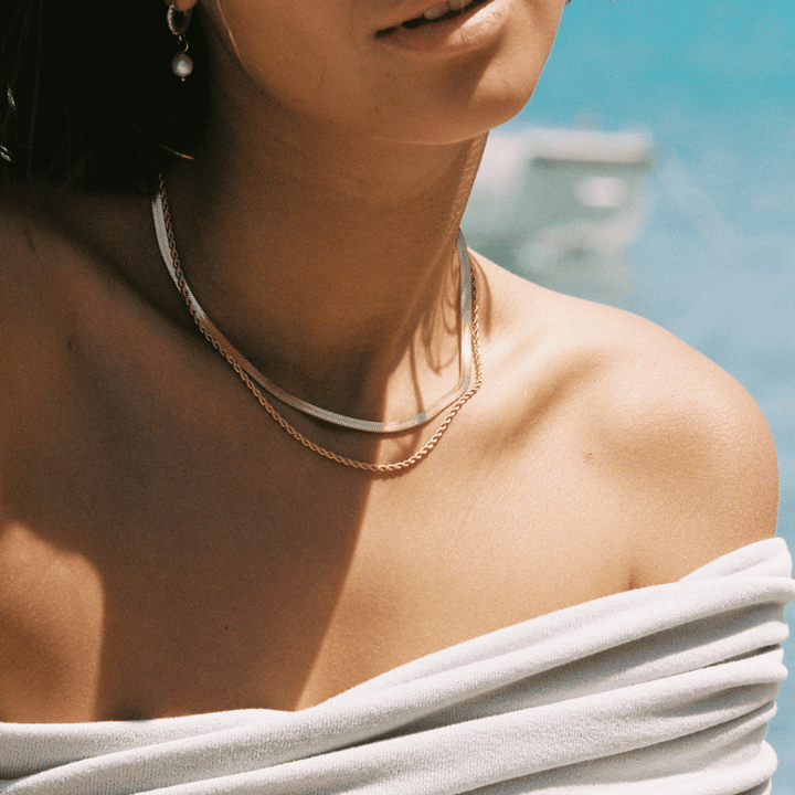 Elegant Flow Layered Necklace Set