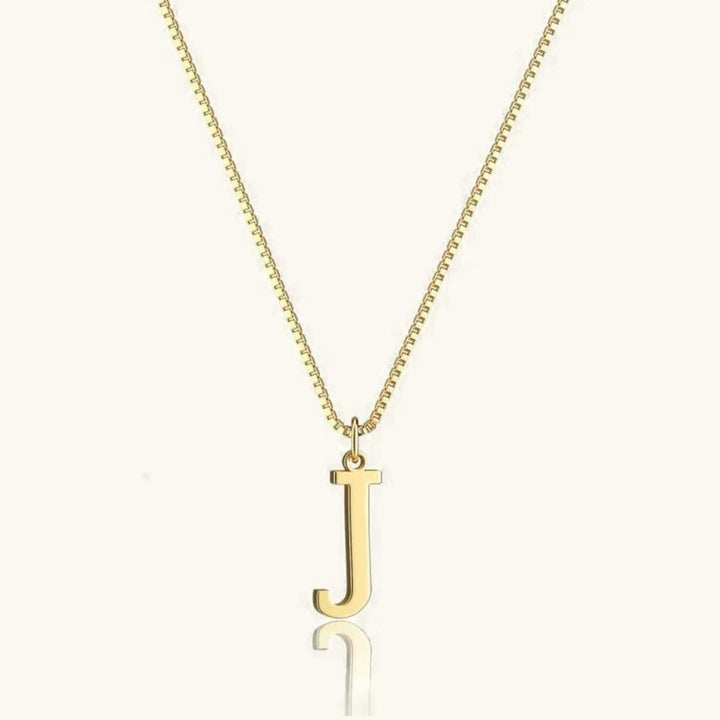 Vintage Letter Initial Gold Necklace