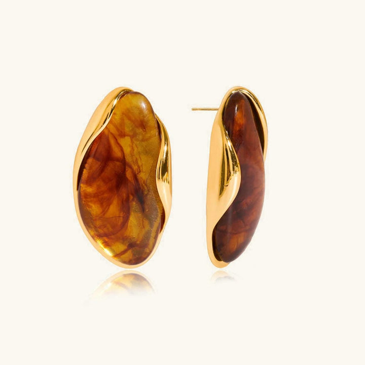 Timeless Polished Gemstone Earrings