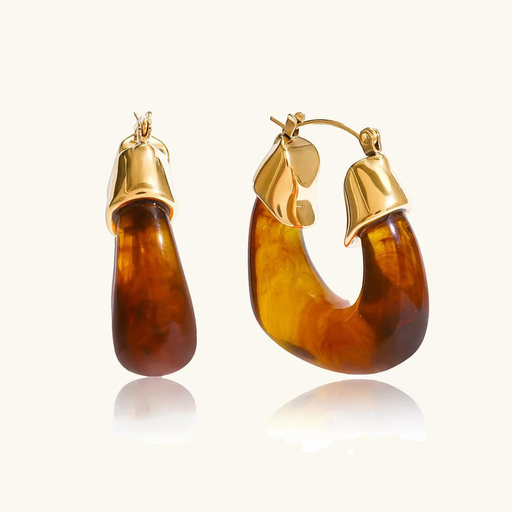 Serene Chunky Enamel Earrings