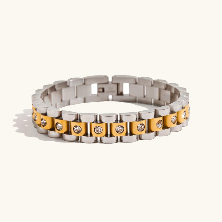 Elegant Gold Link Watchband