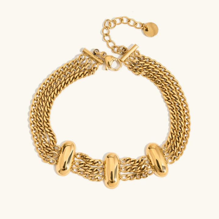 Elegant Layered Gold Chain Bracelet