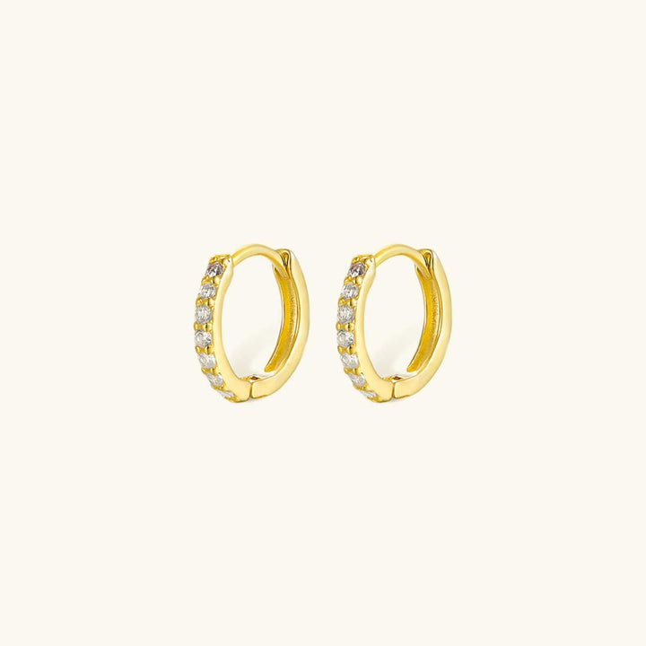 Elegant Huggie Gold Earrings