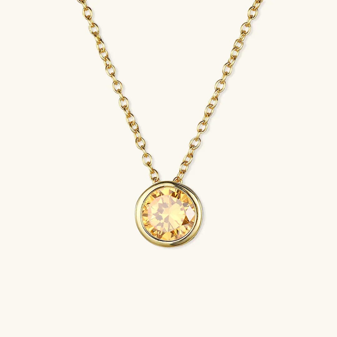Radiant Gemstone Gold Chain