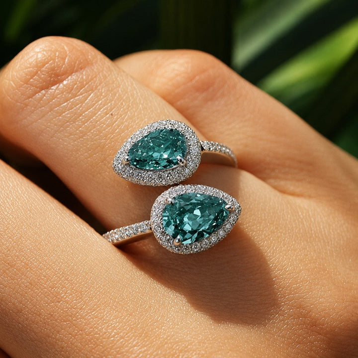 Luxury Teardrop Zirconia Ring