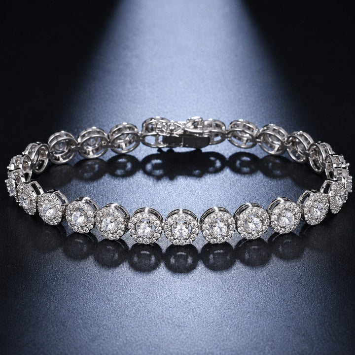 Shimmering Round Zirconia Bracelet