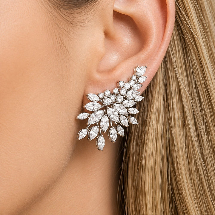 Elegant Zirconia Stud Earrings