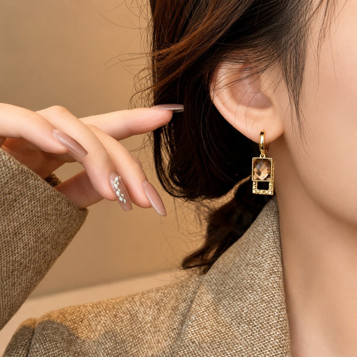 Shimmering Cubic Zirconia Earrings
