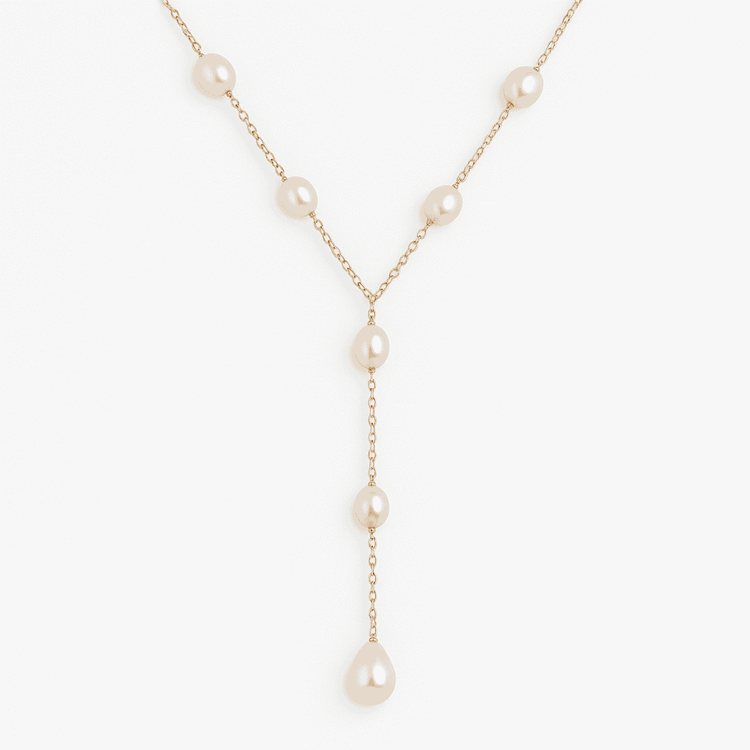 Vintage Inspired Pearl Pendant Necklace