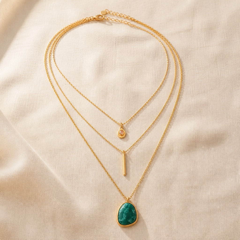 Three Tier Layer Boho Necklace