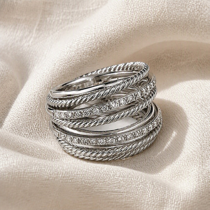 Layered Zirconia Cross Ring