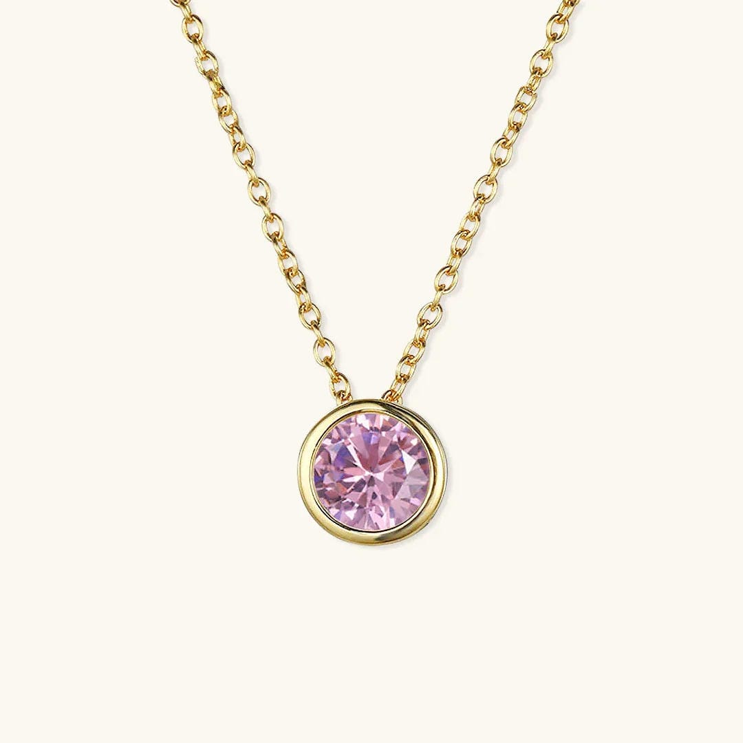 Radiant Gemstone Gold Chain