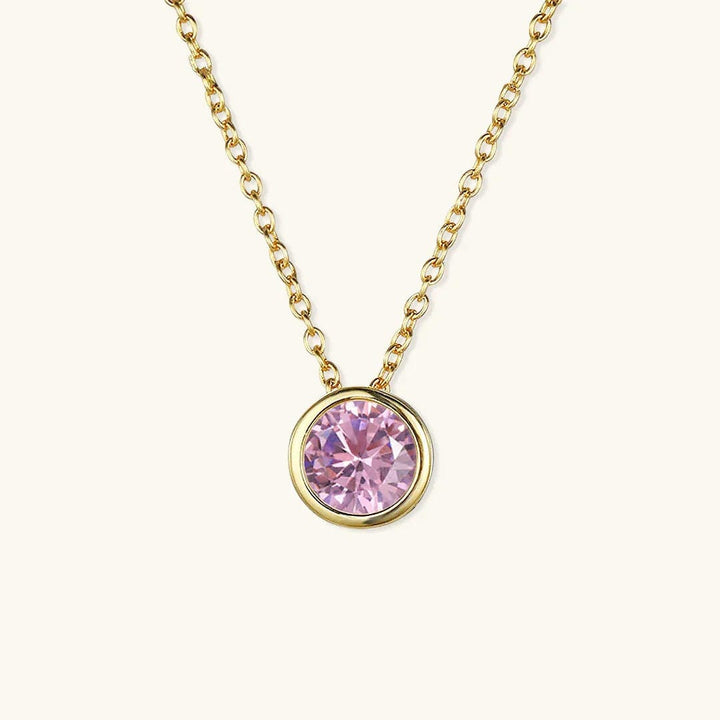 Radiant Gemstone Gold Chain