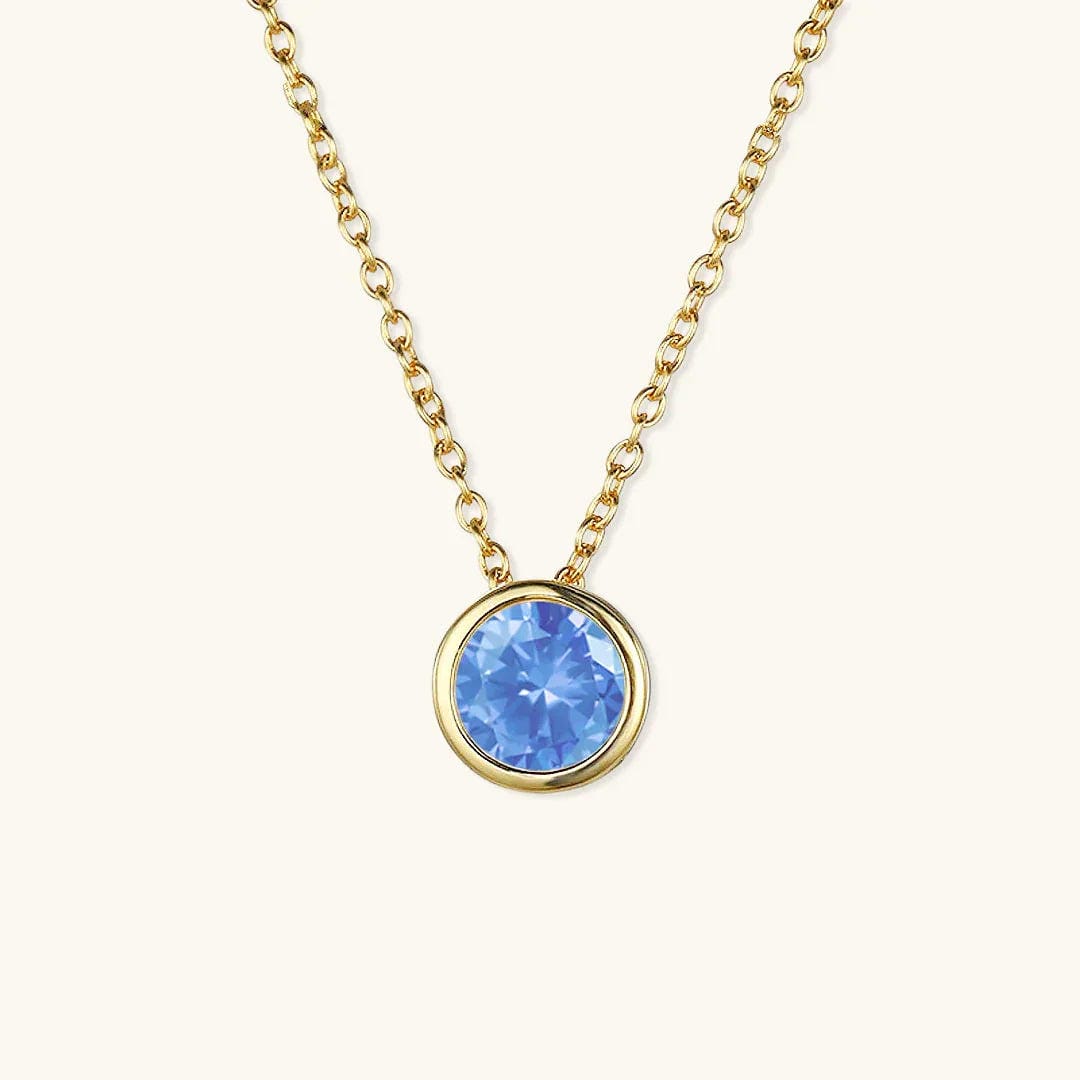 Radiant Gemstone Gold Chain