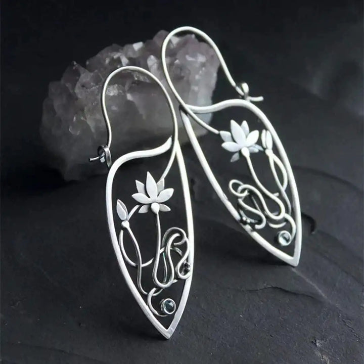 Elegant Lotus Blossom Earrings