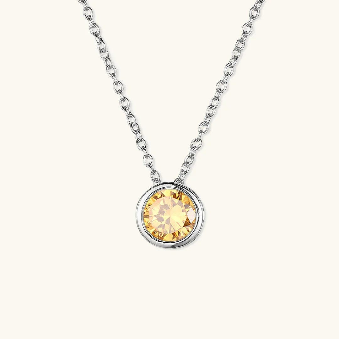 Radiant Gemstone Gold Chain