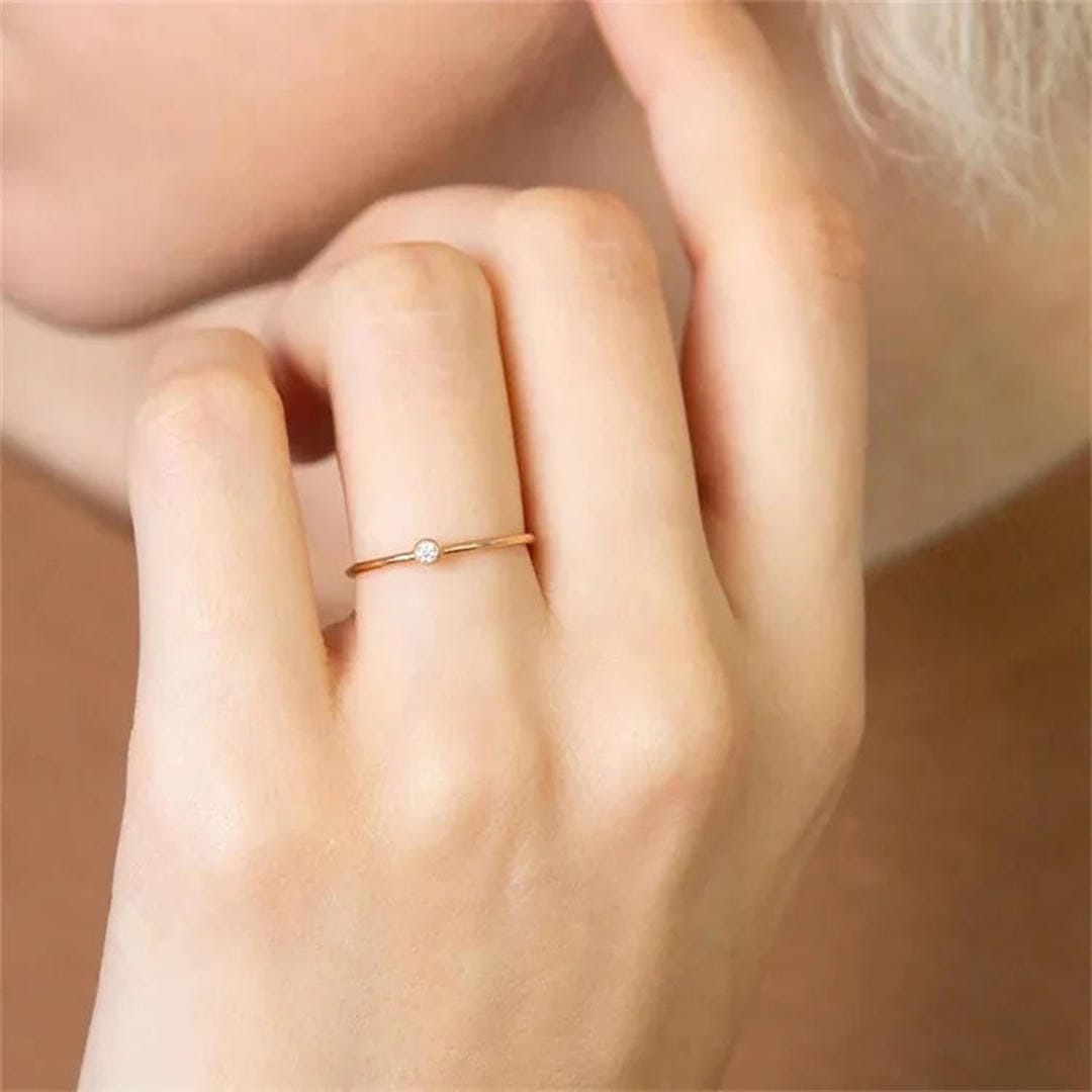Precious Gemstone Stacker Ring