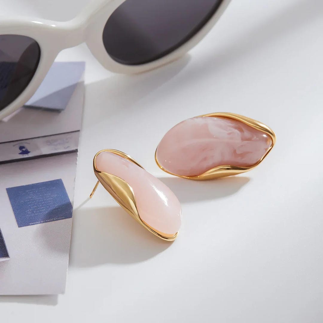 Timeless Polished Gemstone Earrings