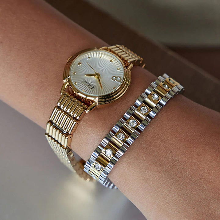 Elegant Gold Link Watchband