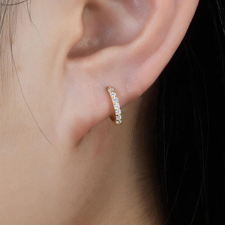 Elegant Huggie Gold Earrings