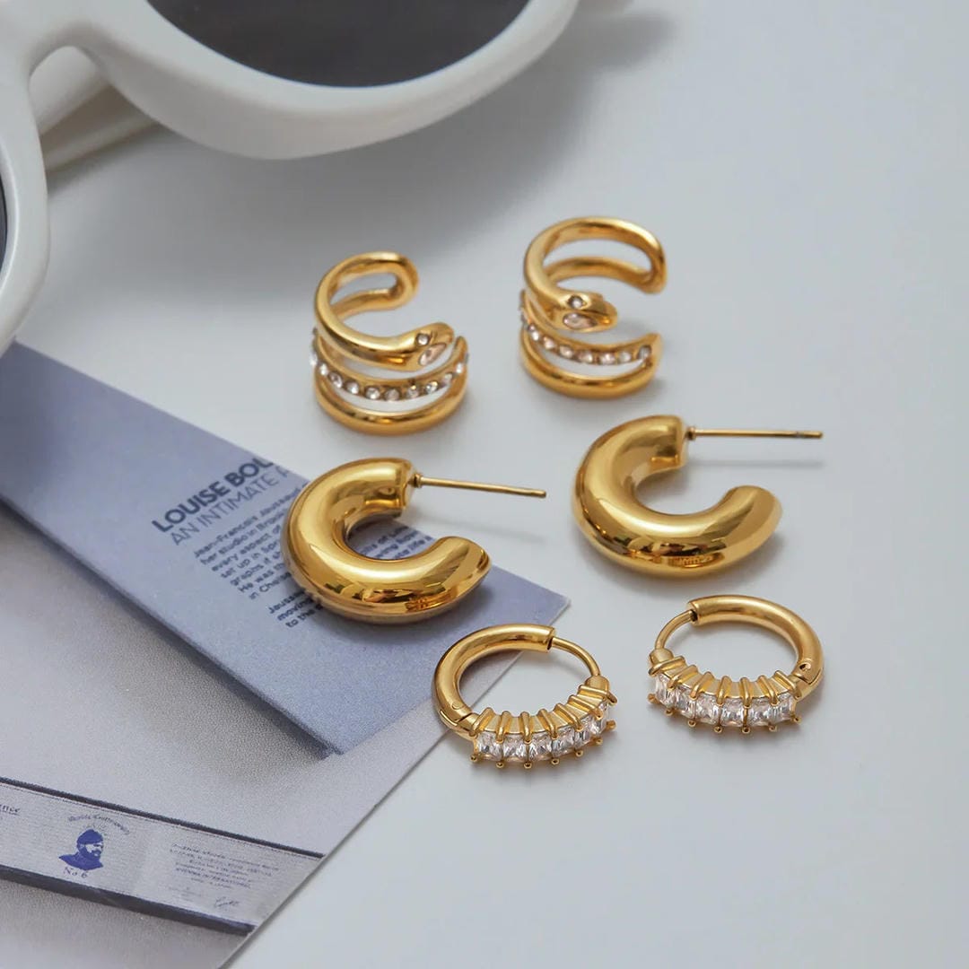 Orielle Staple Gold Earrings Bundle