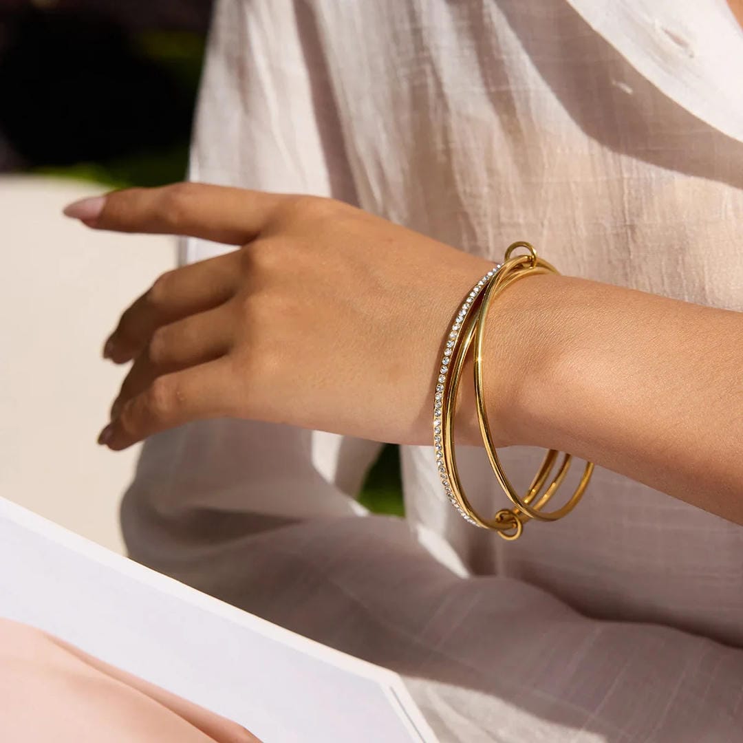 Stacked Crystals Elegance Bracelet