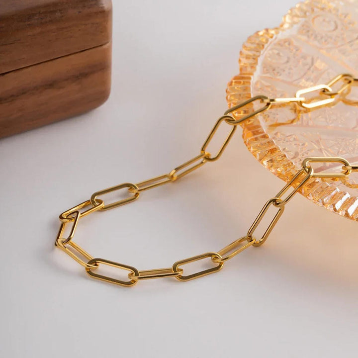 Timeless Gold Paperclip Chain Necklace