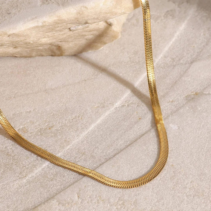 Elegant Triple Gold Chain Necklace