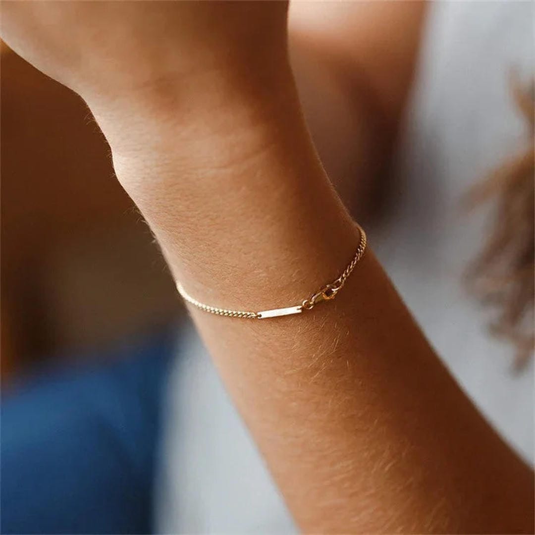 Aurielle Radiant Gold Chain Bracelet