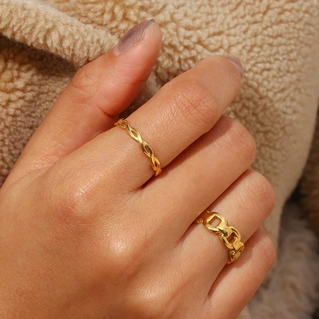 Vintage Twisted Gold Ring