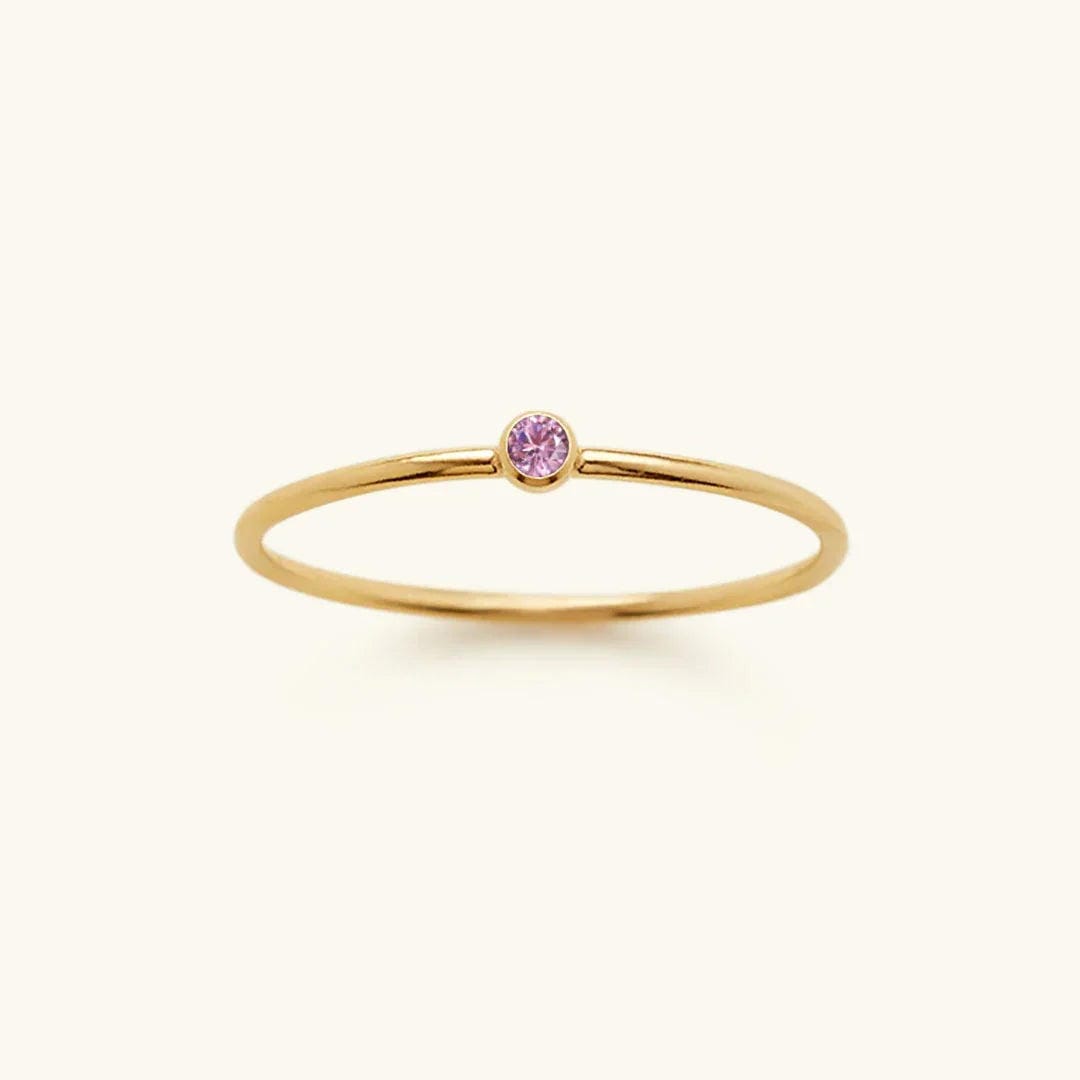 Precious Gemstone Stacker Ring