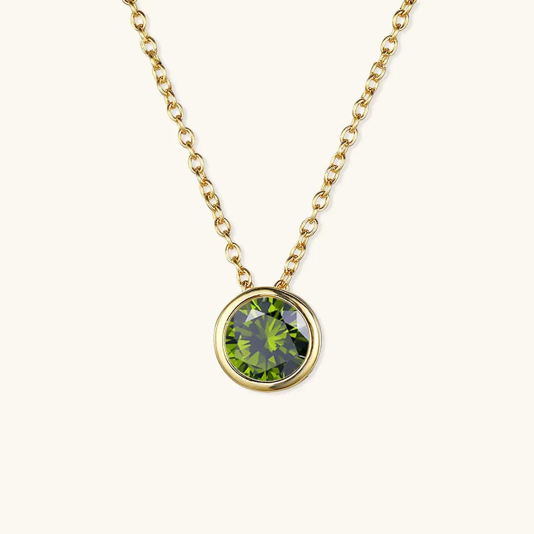 Radiant Gemstone Gold Chain