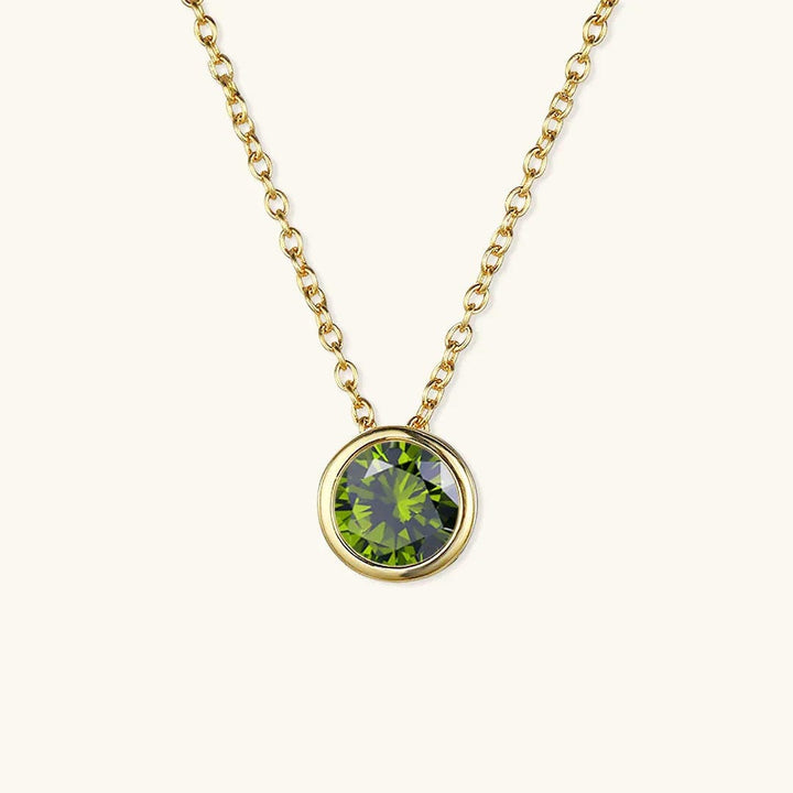 Radiant Gemstone Gold Chain