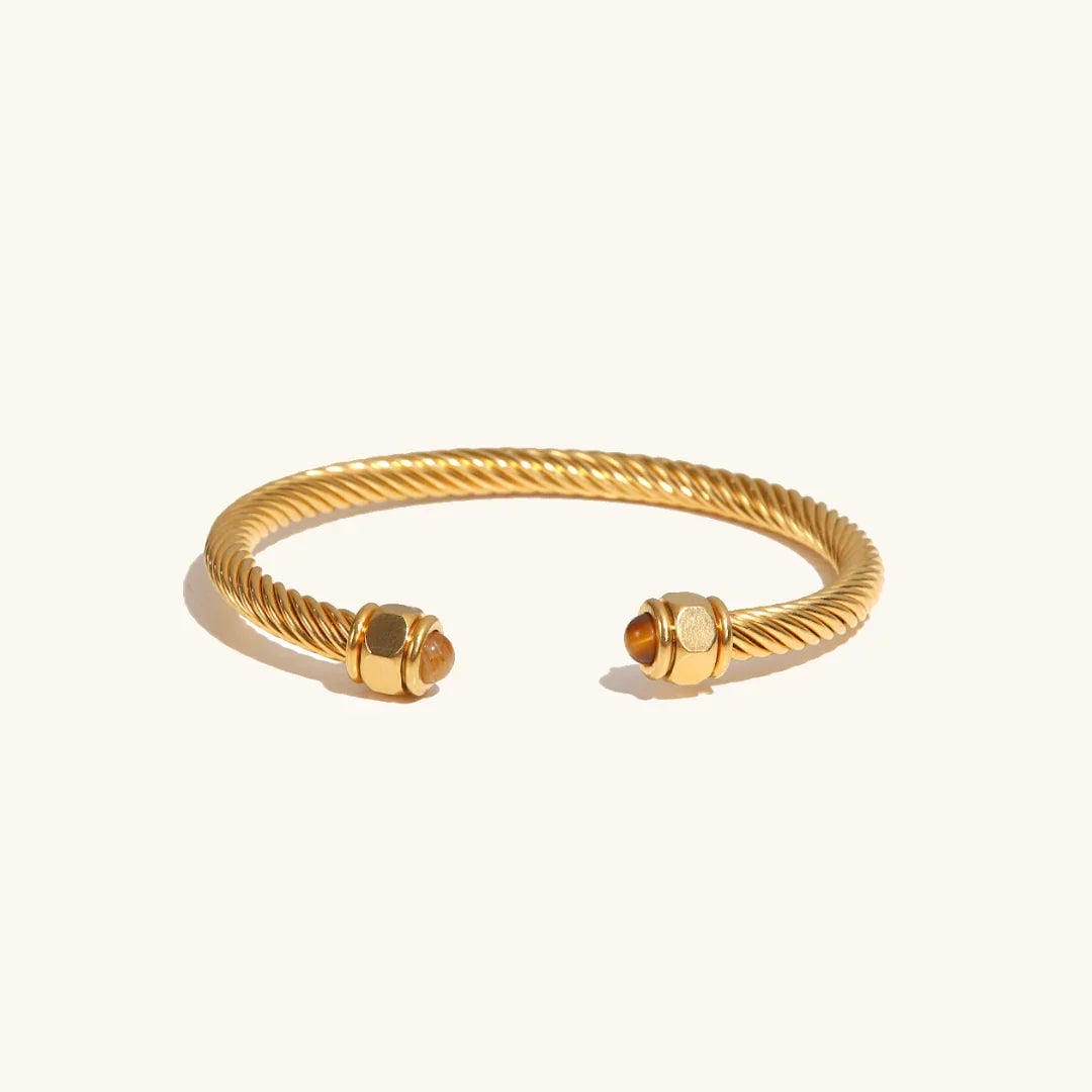 Gold Gemstone Bangle