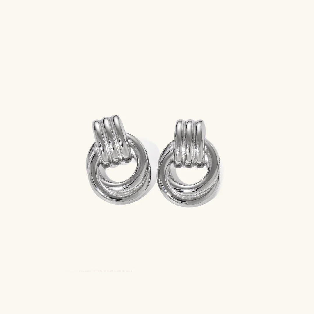 Lustrous Layered Hoop Earrings