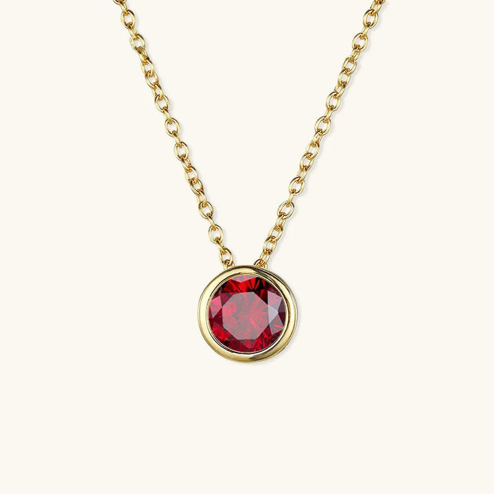 Radiant Gemstone Gold Chain